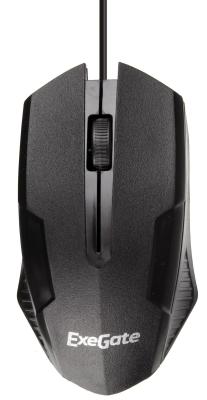 Exegate EX279944RUS Мышь Exegate SH-9025L2 <black, optical,  3btn/scroll, 1000dpi, USB, шнур 2,2м>, Color box