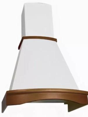 Вытяжка каминная Elikor Ротонда 60П-650-П3Л белый/дуб неокр.