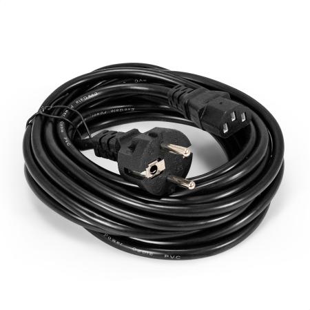 Exegate EP280653RUS Кабель питания ExeGate Power PC-5P (Евровилка Schuko->С13) VDE-250V-3*0.5mm2, медь, черный, 5м.