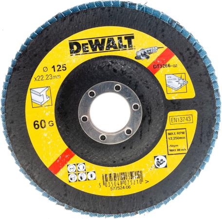 Лепестк.круг EXTR 125x22.2 мм 60G,тип29 DT3266-QZ DeWalt