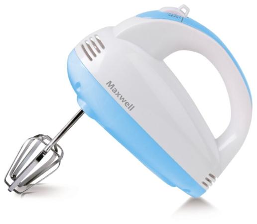 Миксер ручной Maxwell 1360-MW(W) 300 Вт белый голубой