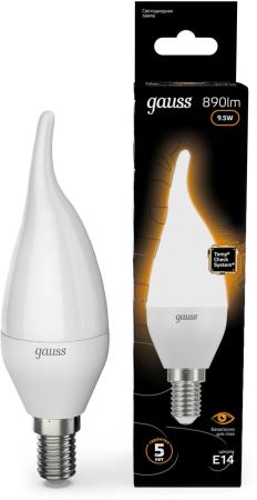 Лампа светодиодная E14 9.5W 3000K матовая 104101110