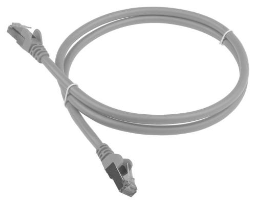 Патч-корд RJ45 - RJ45, 4 пары, FTP, категория 6, 1.5 м, серый, LSZH, LANMASTER LAN-PC45/S6-1.5-GY