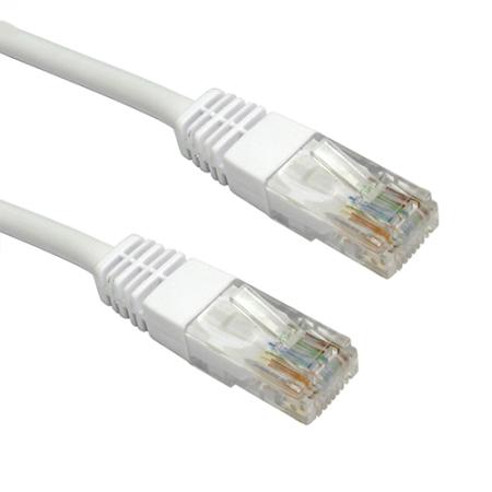 Патч-корд RJ45 - RJ45, 4 пары, UTP, категория 6, 0.5 м, белый, LSZH, LANMASTER LAN-PC45/U6-0.5-WH