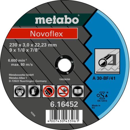 Круг отрезной METABO 616450000 Novoflex 180x3.0мм прямой А30  по металлу