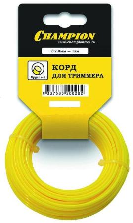Корд для триммеров CHAMPION С5002  2.0мм*15м, круглый
