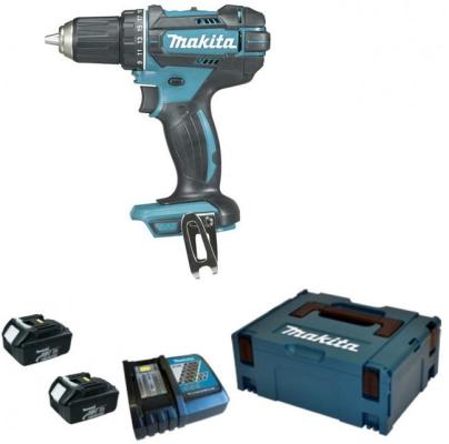 Дрель-шуруповерт MAKITA DDF482RME 187265  18в 2х4ачli-ion бзп-13мм 0-600\\1900об\\м 62\\36нм 1.5кг чем