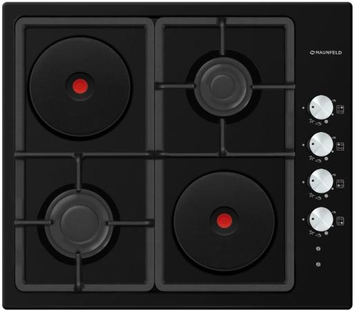 Варочная панель комбинированная Maunfeld EEHE.64.5EB/KG черный