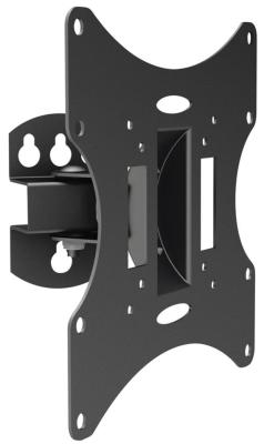 Кронштейн Arm media LCD-201 для LCD/LED ТВ 10"-37", настенный, 2 степени свободы, VESA  50/75/100/100*200/200, max 30 кг Черный