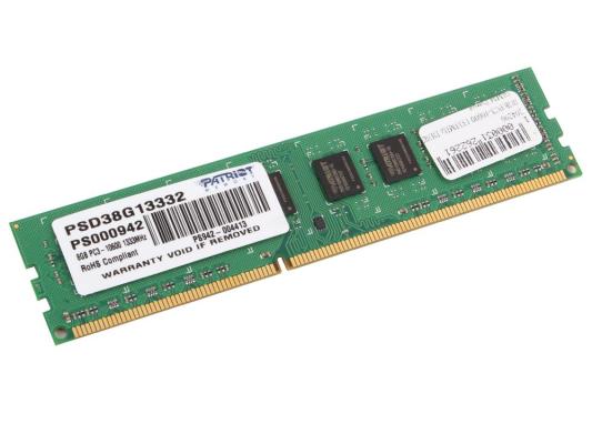 Оперативная память для компьютера Patriot Signature DIMM 8Gb DDR3 1333 MHz PSD38G13332