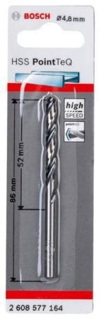1 HSS PointTeQ сверло 4.8 мм 2608577164 BOSCH, шт