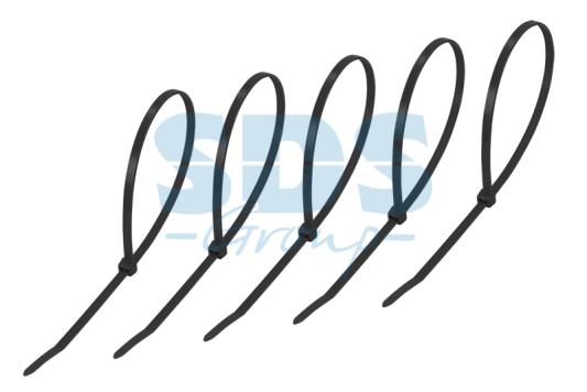 Хомут nylon 400 x 4,8 мм 25шт чёрный REXANT