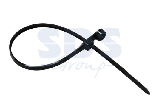 Хомут под винт nylon 220 x 4,3 мм 100шт чёрный  REXANT