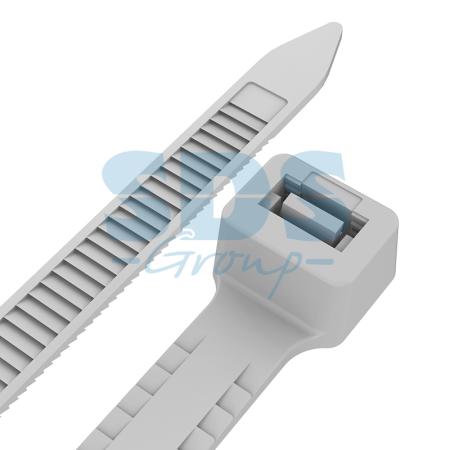 Хомут nylon "Тройной замок" 300 x 3,6 мм 100 шт белый REXANT
