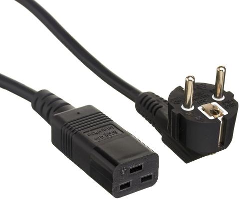 Exegate EP280672RUS Кабель питания ExeGate Power PC19-10P (Евровилка Schuko->С19) VDE-250V-3*1.5mm2, медь, черный, 16А, 10м.