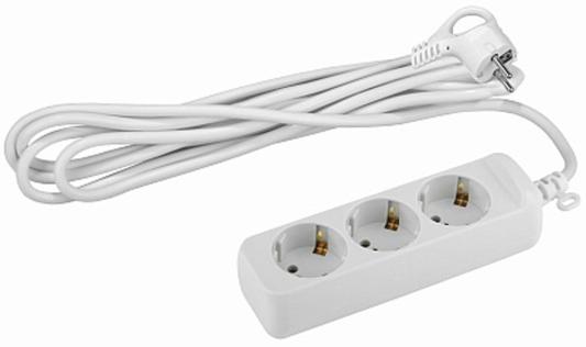 ЭРА Б0028369 Удлинитель U-3e-1,5m-3x1 с заземлением 3 гнезда 1,5 м {полипропилен, 3х1 мм2}