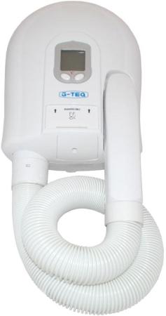 Фен настенный G-TEQ 8723  1000Вт 15м/сек доп.розетка белый