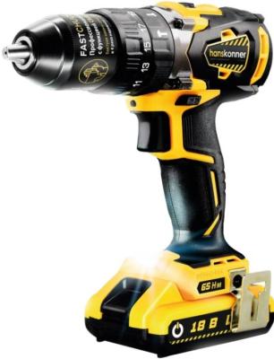Ударная дрель-шуруповерт Hanskonner HCD1865BLI