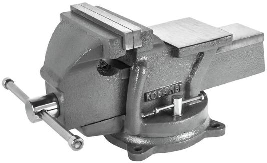 Тиски слесарные КОБАЛЬТ 248-979  поворотные, стальные, ширина губок 125 мм, захват 125 мм