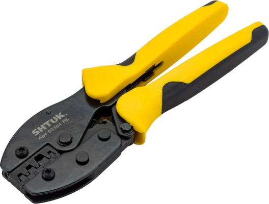 Пресс-клещи для опрессовки неизолированных коннекторов (лепестковый двухконтурный) 0.5-6 кв.мм 03304