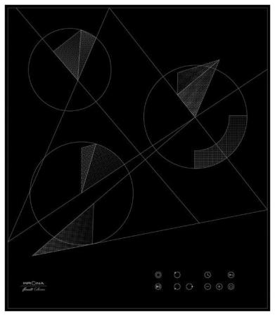 Варочная панель электрическая Krona FIDATO 45 BL черный