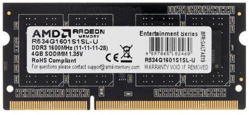 Оперативная память для ноутбука AMD R534G1601S1SL-U SO-DIMM 4Gb DDR3L 1600MHz