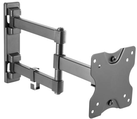 Кронштейн для телевизора Ultramounts UM 894 черный 13"-27" макс.20кг настенный поворотно-выдвижной и наклонный