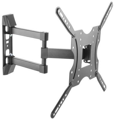 Кронштейн для телевизора Ultramounts UM 904 черный 32"-55" макс.30кг настенный поворотно-выдвижной и наклонный