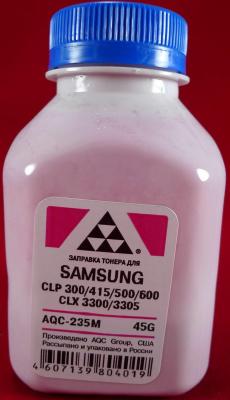 Тонер SAMSUNG CLP 300/315/320/325/360/415/500/510/600/610/660/CLX3300/3305 Magenta (фл. 45г) AQC-США фас.Россия