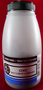 Тонер OKI B411/B431/MB461/MB471/MB491 Black (фл. 100г) B&W Premium Tomoegawa фас.Россия