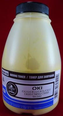 Тонер OKI C610/C810/C821/C822/C830/C5850/C5950/MC560 Yellow (фл. 135г) B&W Premium Tomoegawa фас.Россия