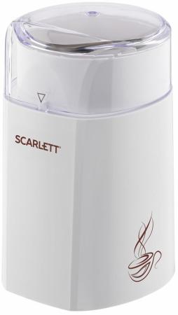 Кофемолка Scarlett SC-CG44506 160Вт сист.помол.:ротац.нож вместим.:60гр белый