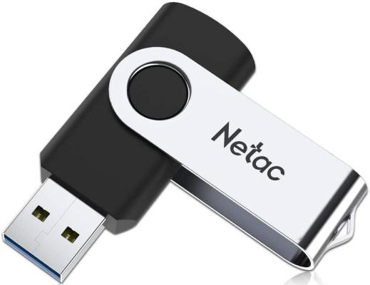 Флешка 64Gb Netac U505 USB 2.0 серебристый черный