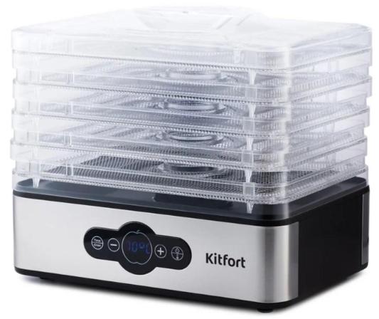 Сушка для фруктов и овощей Kitfort KT-1914 5под. 240Вт черный