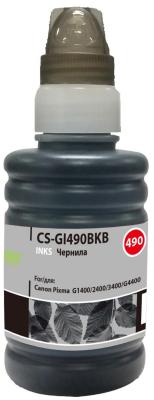 Чернила Cactus CS-GI490BKB черный100мл для Canon Pixma G1400/G2400/G3400