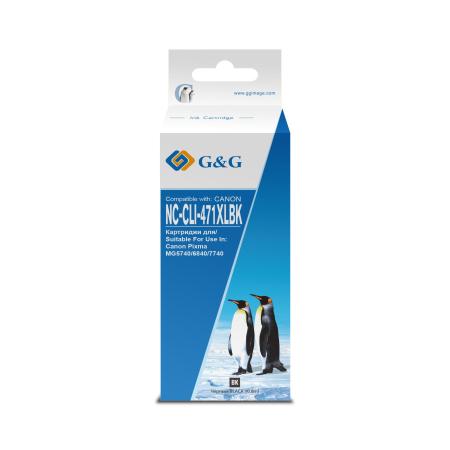 Картридж G&G NC-CLI-471XLBK 810стр Черный