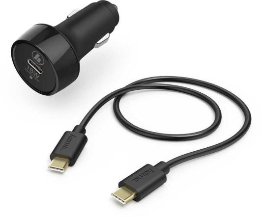 Автомобильное зарядное устройство HAMA H-183327 3 А USB-C черный