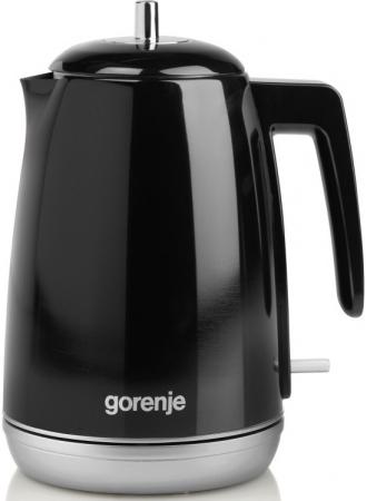 Чайник электрический Gorenje K15RLBK 2200 Вт чёрный 1.7 л металл/пластик