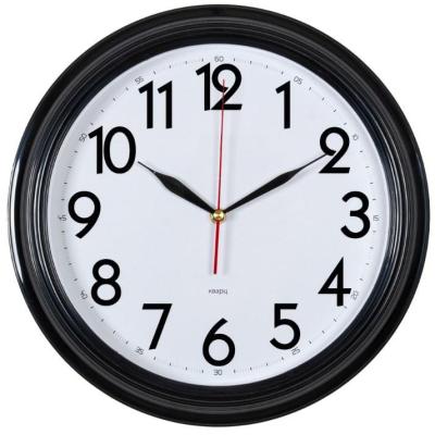 Часы настенные Бюрократ WALLC-R86P белый чёрный