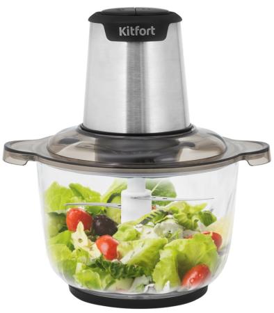 Измельчитель электрический Kitfort КТ-3012 2.5л. 400Вт серебристый