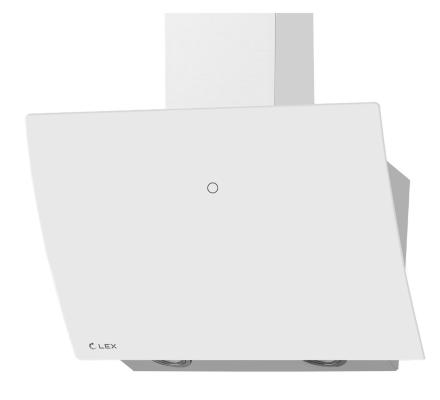 Вытяжка каминная Lex Plaza GS 600 WH белый управление: сенсорное (1 мотор)