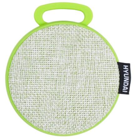Колонка порт. Hyundai H-PAC130 светло-зеленый 3W 1.0 BT/3.5Jack/USB 10м 300mAh