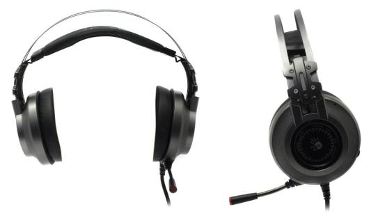 Игровая гарнитура проводная A4TECH Bloody J527 серый