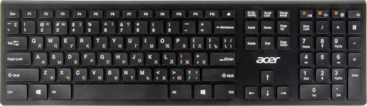 Клавиатура Acer OKR020 черный USB беспроводная slim Multimedia