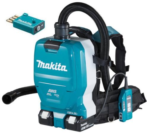 Пылесос MAKITA DVC265ZXU  акк 36В 2х18В Li-ion б\\щ ранц AWS 2000л\\м 110мбар 2л 2скор БЕЗакк.иЗУ