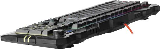 Клавиатура проводная Defender Shiva USB черный