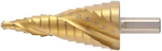 Сверло ступенчатое,6-8-10-12-14-16-18-20-22-24-26-28-30 мм,HSS,спирал.проф.,трехгр.хвост.// Matrix