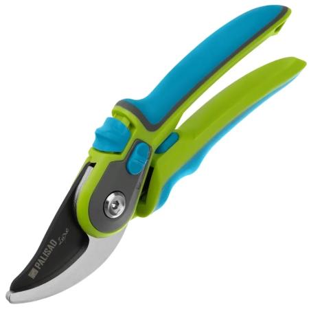 Секатор прямого реза, 225 мм, регулировка захвата, трехкомпонентные рукоятки, LUXE// Palisad