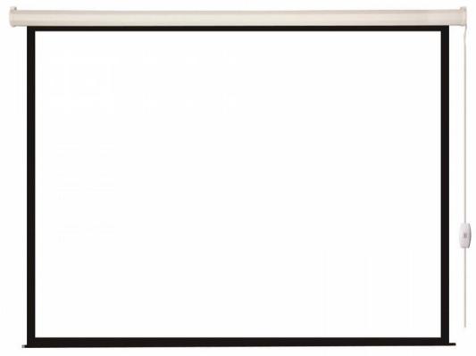 [LEC-100102] Экран с электроприводом Lumien Eco Control 203x203 см (раб. область 197х197 см) Matte White черная кайма по периметру 1:1
