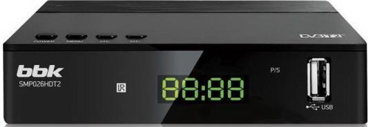 Ресивер DVB-T2 BBK SMP026HDT2 черный